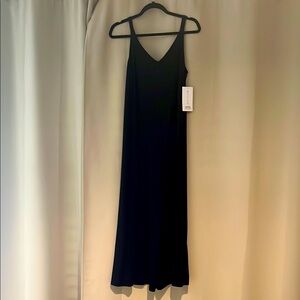 Athleta Black Nighttime Bliss Sleep V Neck Romper